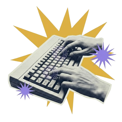 Keyboard on a desk — vibe coding workshop